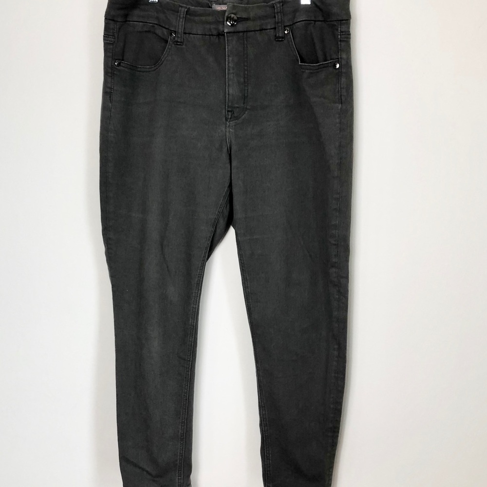 Seven7 Melissa Mccarthy Grey Pencil Jeans